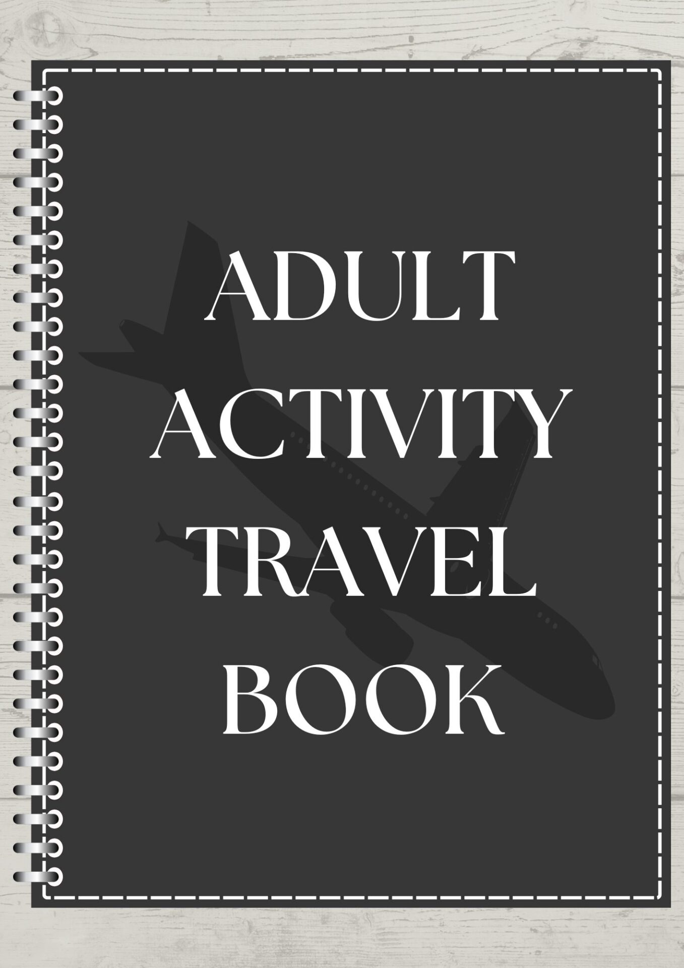 activity book tailored to adults to make traveling easier.