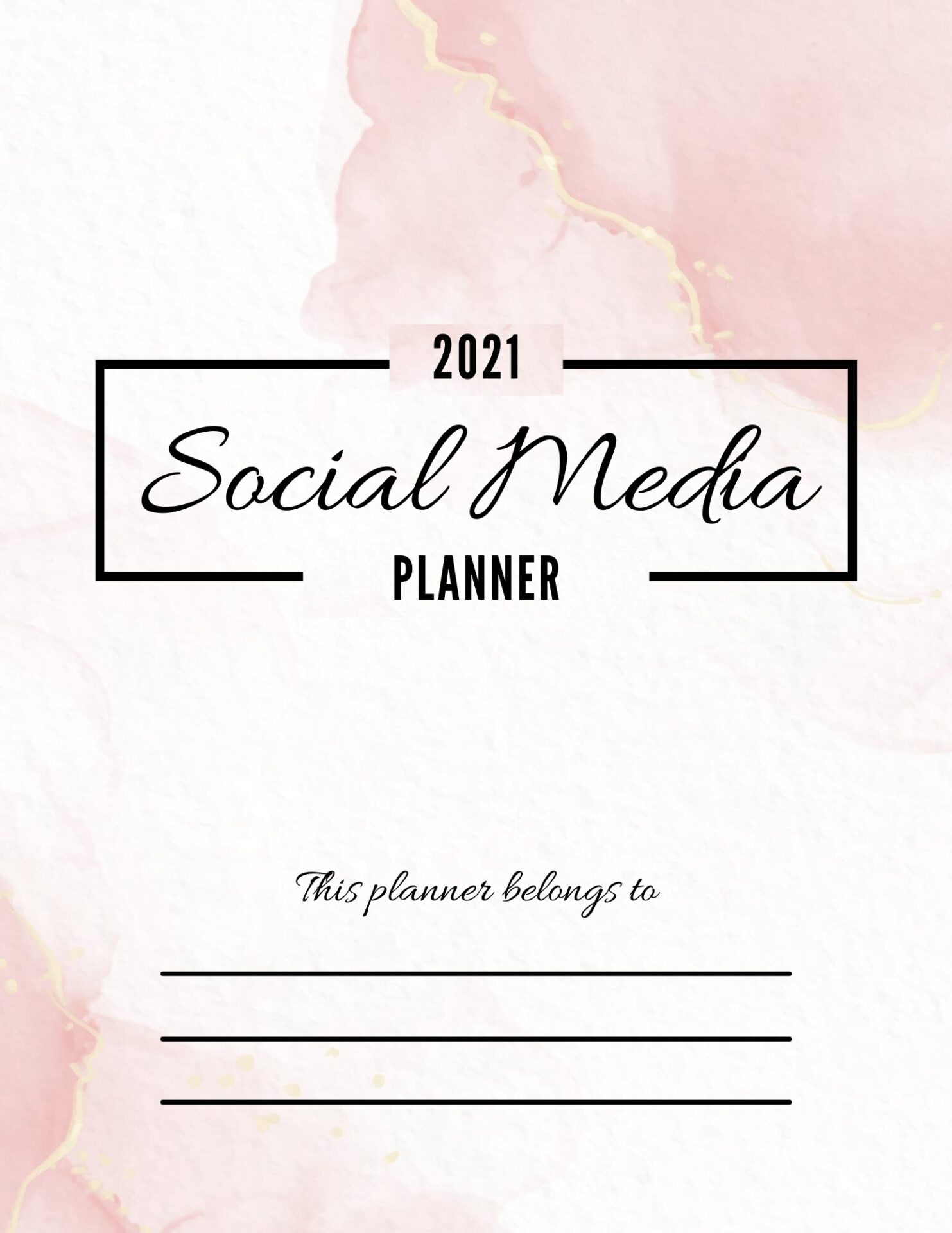 social media planner to help get your social media content organized